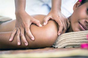 woman getting a therapeutic massage