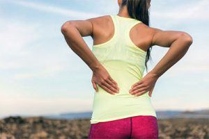 woman got a slipped disc while running