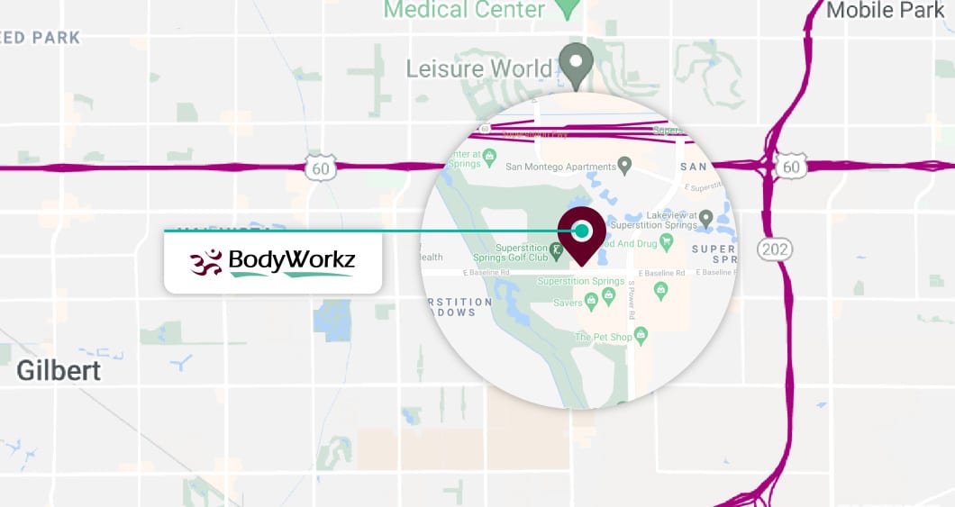 Map location of BodyWorkz