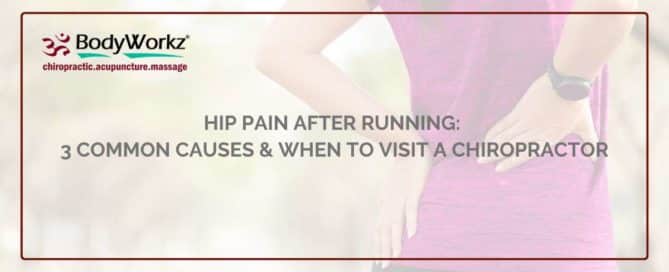 A runner suffering hip pain in Arizona
